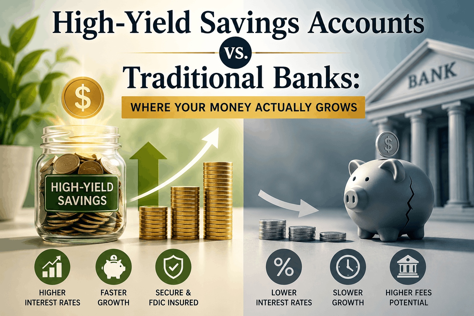 High-Yield Savings Accounts vs. Traditional Banks Where Your Money Actually Grows